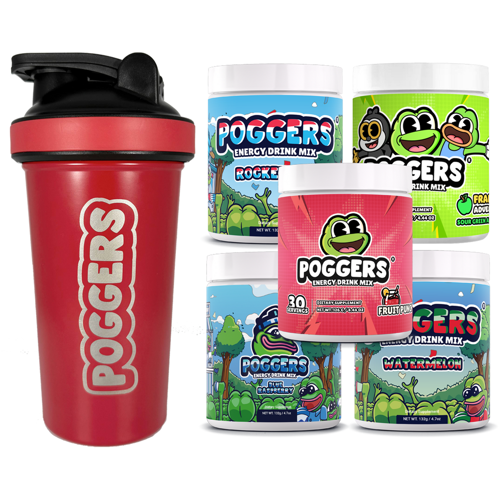 RED STAINLESS STEEL SHAKER ENERGY BUNDLE