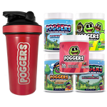 RED STAINLESS STEEL SHAKER HYDRATION BUNDLE