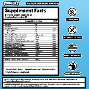 SOUR GREEN APPLE ENERGY DRINK MIX
